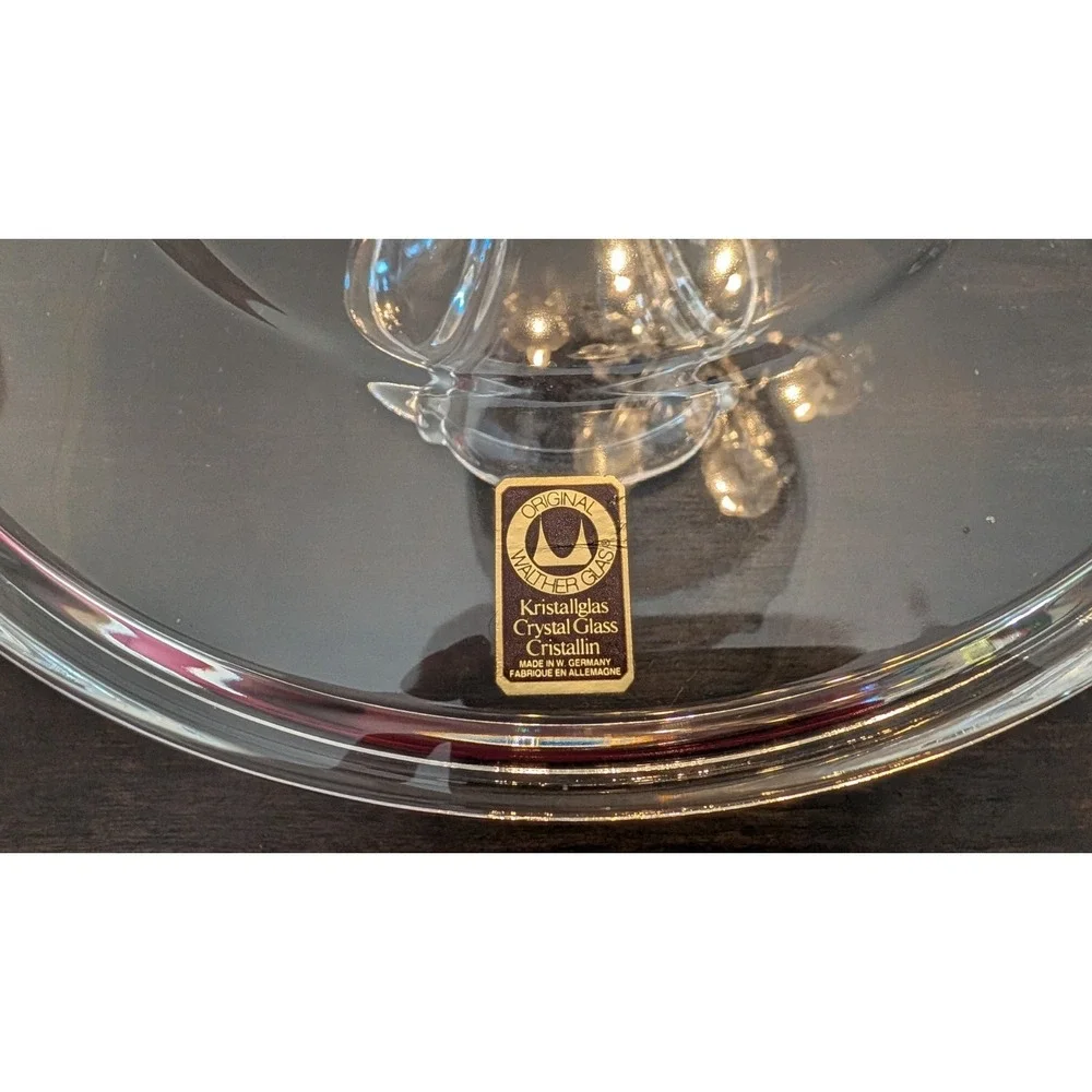 Vintage Mikasa‎ Walther-glas Satin Rose Crystal 12